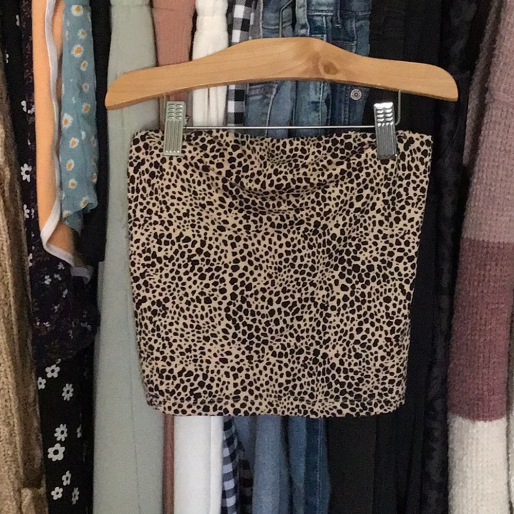 Cheetah print American eagle tube top